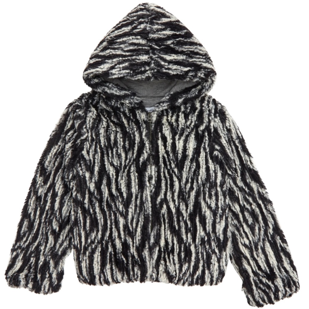 Splendid Braided Faux Fur Jacket